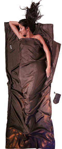 Cocoon ST40 Sleeping Bag Adult Rectangular Sleeping Bag Silk Brown