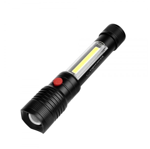 Esperanza Apate Black Hand Flashlight LED