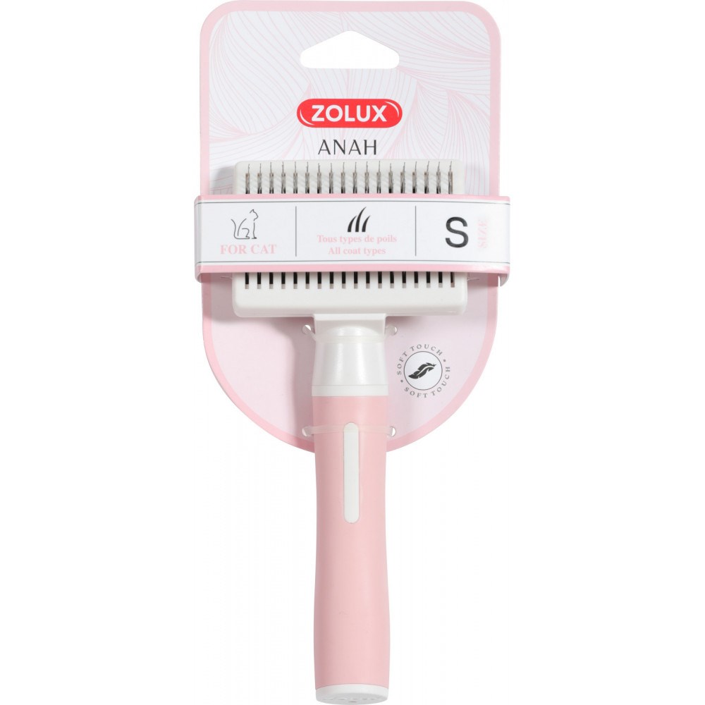 Zolux ANAH Cat Brush With Retractable Needles Small