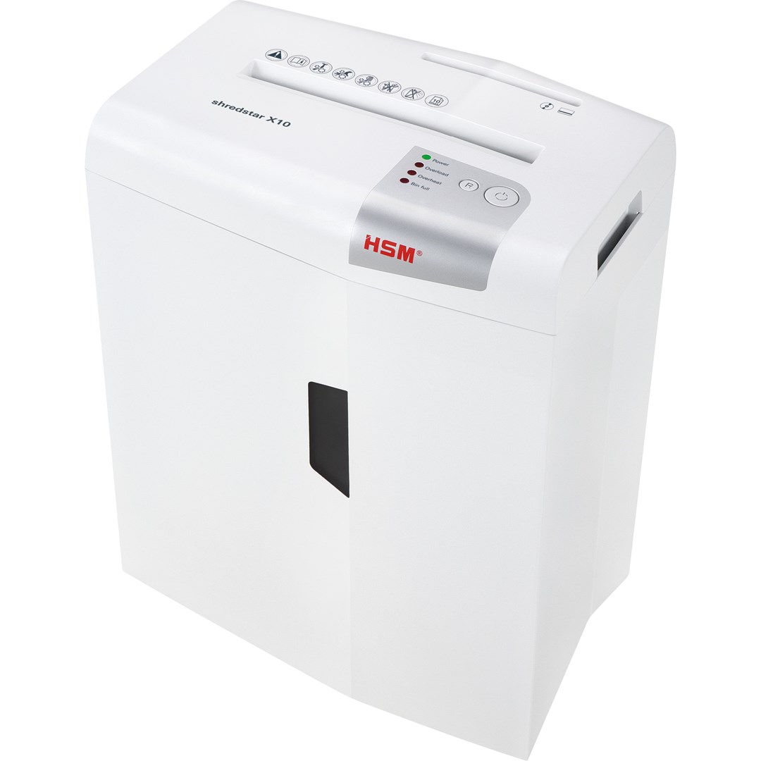 HSM Shredstar X10 Document Shredder 4.5 X 30 Mm Separate CD-Cutting Mechanism