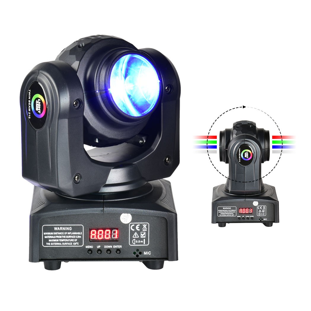 LIGHT4ME TWIN BEAM 210 Mini Moving Head LED