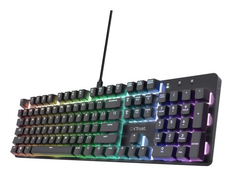 Trust GXT 871 Zora keyboard Gaming USB QWERTY US English Black