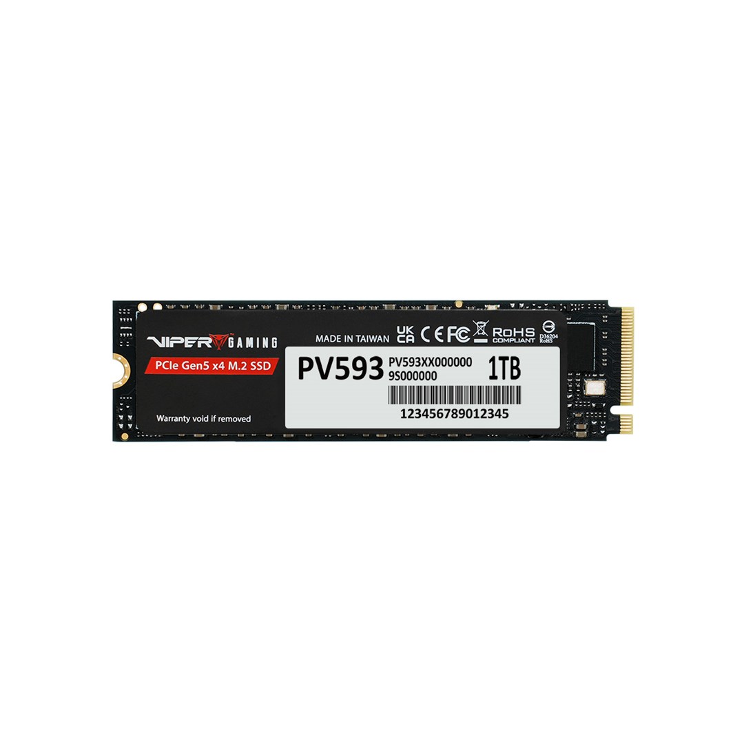 Patriot Memory PV593 PCIe Gen5 x4 M.2 2280 SSD 1 TB PCI Express 5.0 NVMe 3D TLC NAND