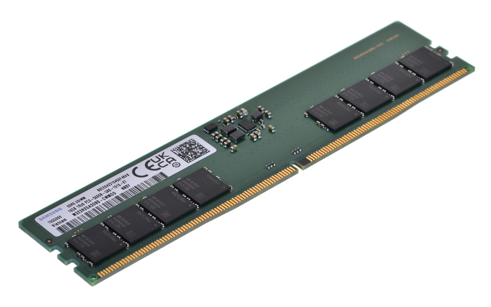 Samsung UDIMM Non-ECC 16GB DDR5 1Rx8 5600MHz PC5-44800 M323R2GA3DB0-CWM
