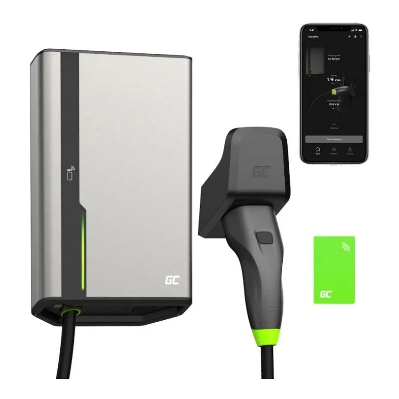 Wallbox Green Cell HabuDen 22kW 32A - 7 5m Cable With NFC