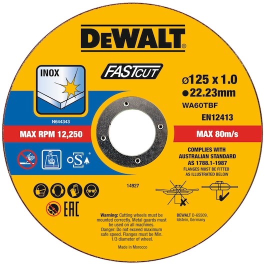 DeWALT DT20540-QZ Angle Grinder Accessory Grinding Disc