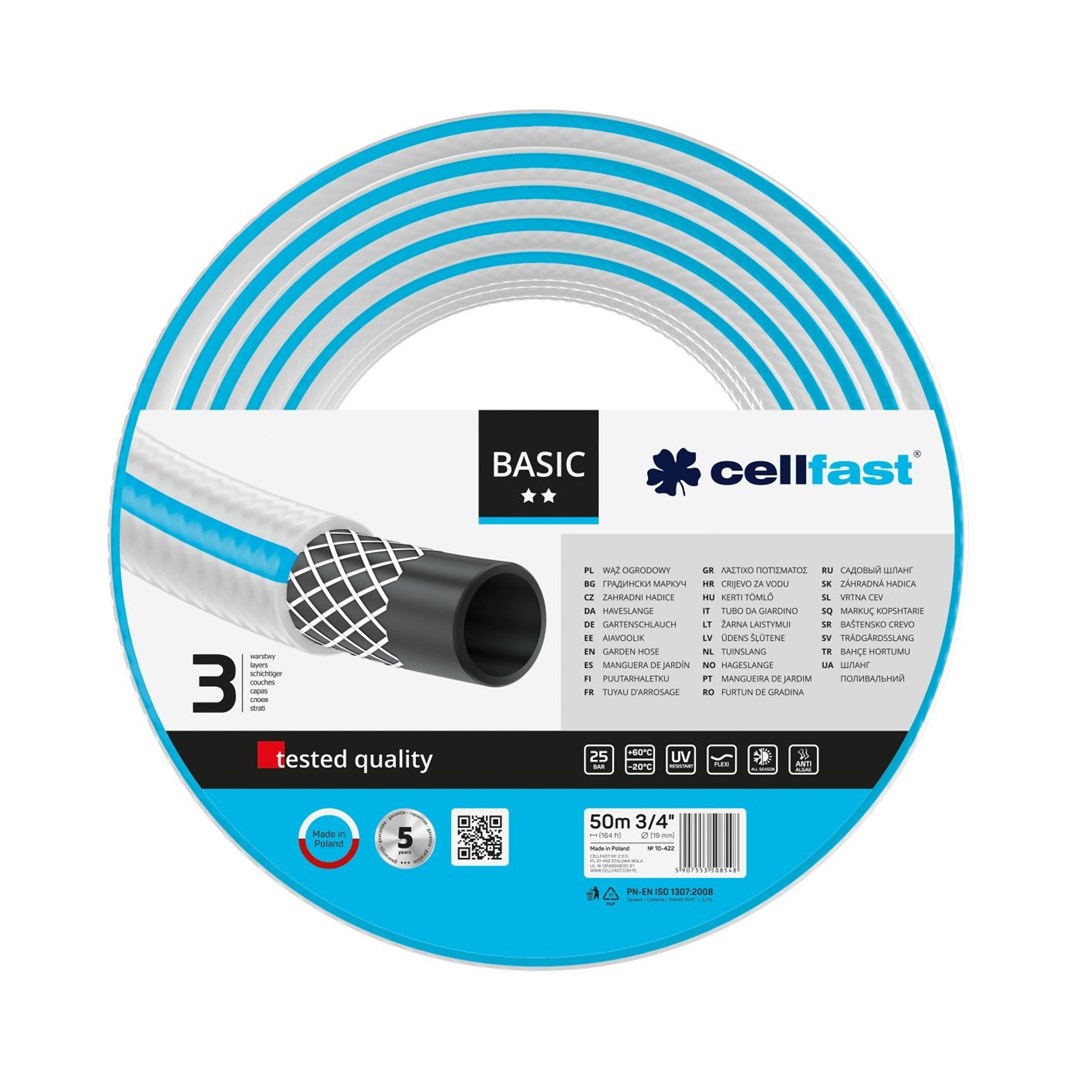 Garden Hose CELLFAST Basic 50m
