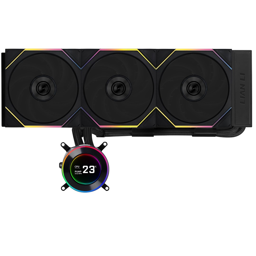 Lian Li GA II Hydroshift II LCD-C 360TL Processor All-in-one liquid cooler 12 cm Black 1 pc(s)