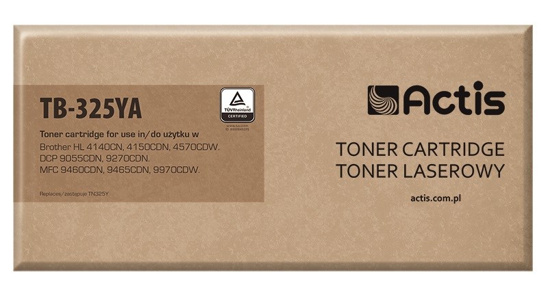 Actis TB-325YA toner (replacement for Brother TN-325Y; Standard; 3500 pages; yellow)