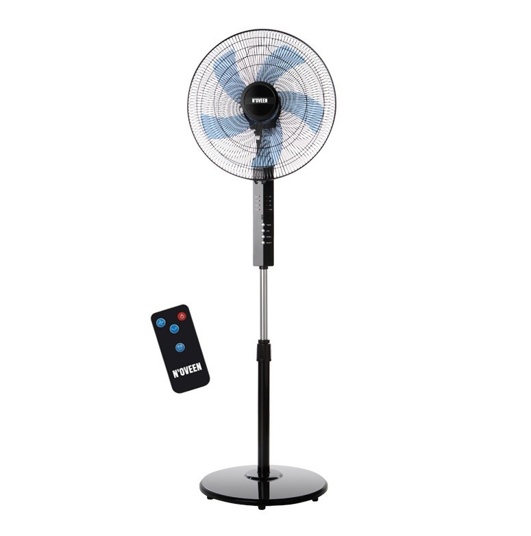 N'OVEEN F455 16 /40 Cm Standing Fan With Remote Control Black