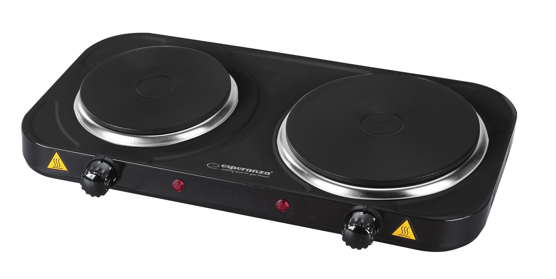 Esperanza EKH014K Electric Stove 2 Zone (S) Black