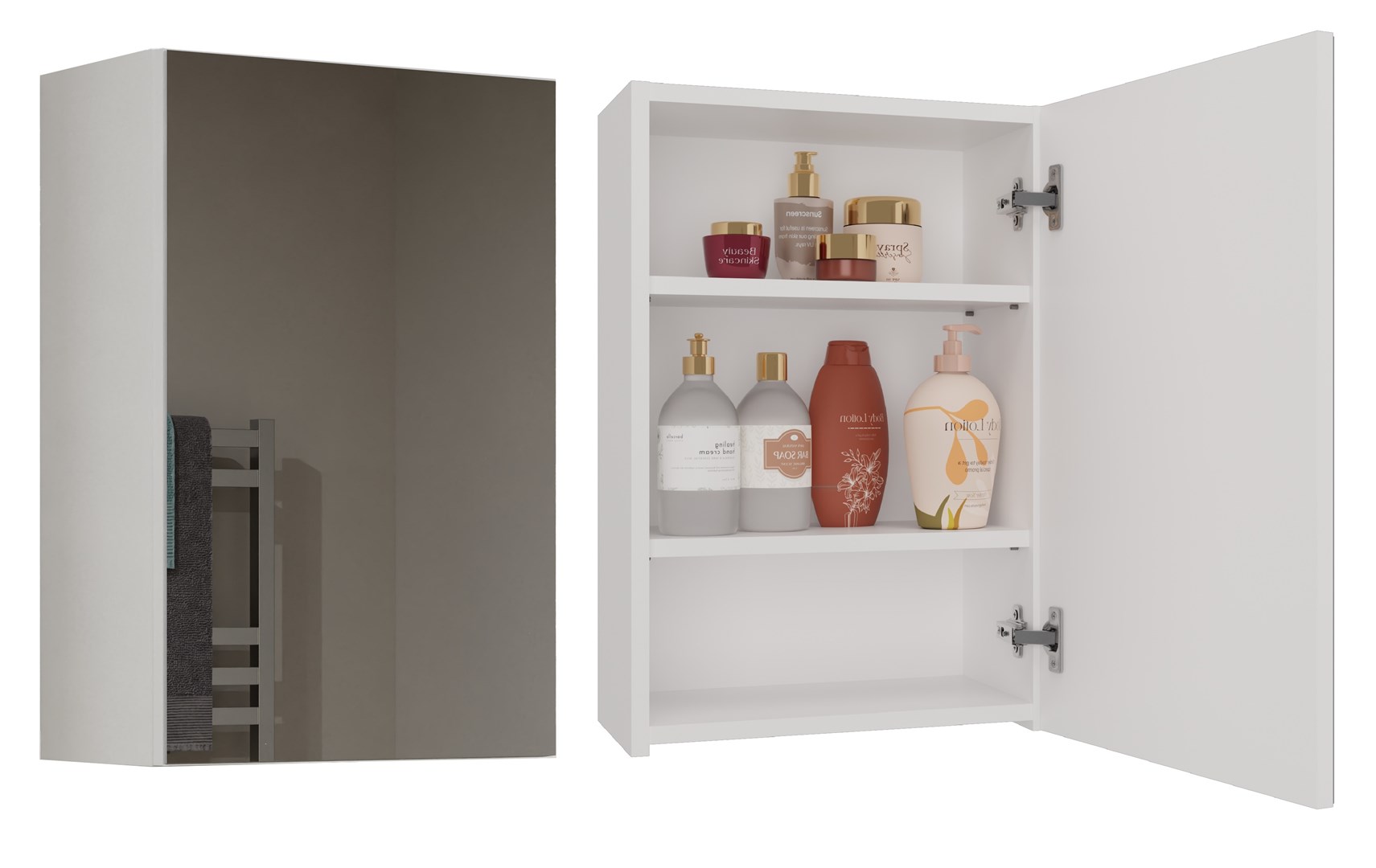 Topeshop POLA 1DL BIEL Bathroom Storage Cabinet White