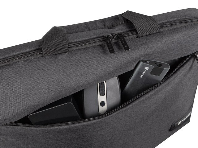 NATEC Beira 39.6 cm (15.6") Briefcase Black