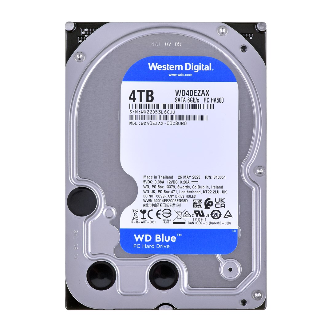Western Digital Blue WD40EZAX internal hard drive 4 TB 5400 RPM 3.5" Serial ATA III