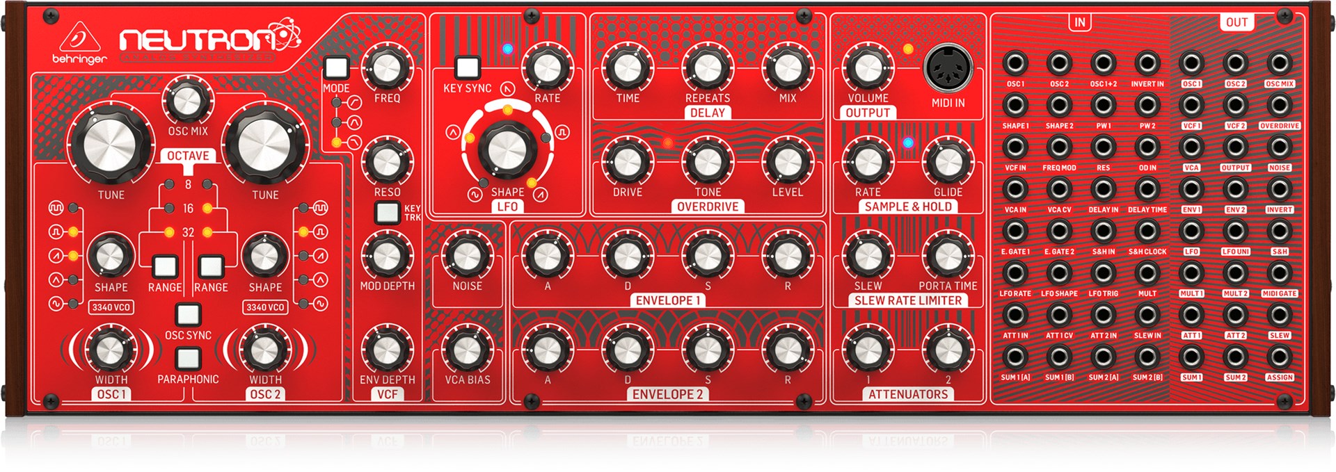 Behringer NEUTRON Synthesizer Analog Synthesizer Red
