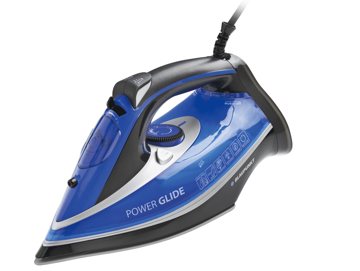 Blaupunkt HSI401 Iron Steam Iron Stainless Steel Soleplate 2600 W Blue White