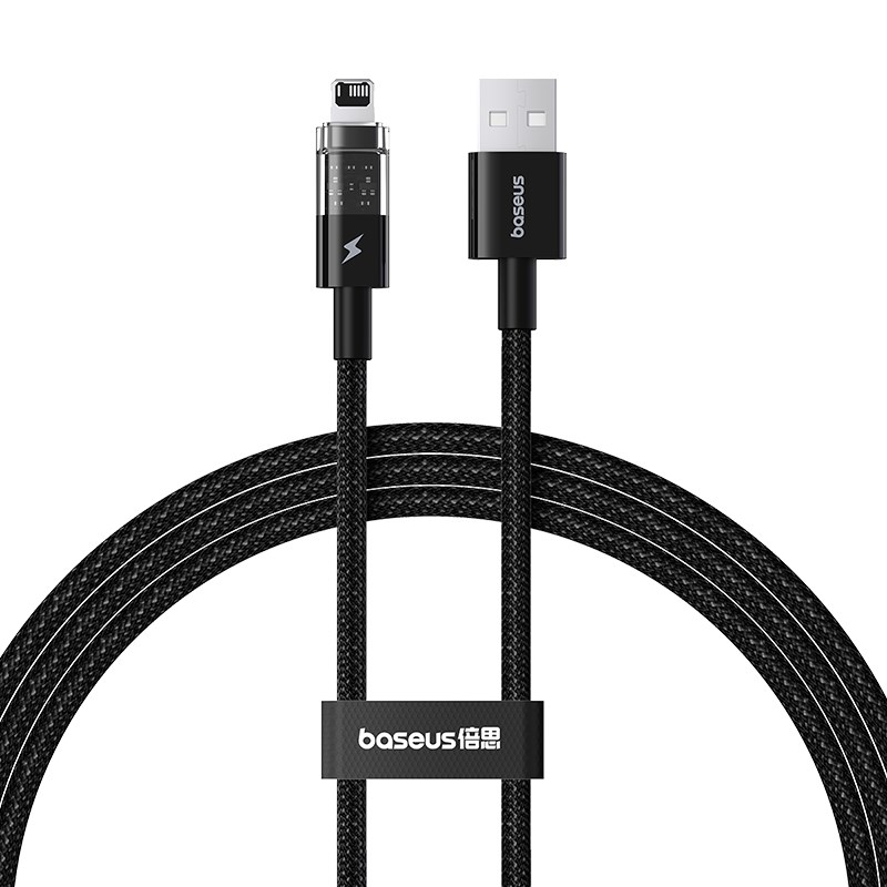 Baseus Gem USB To Lightning Cable - 2.4A Fast Charging 1m Black