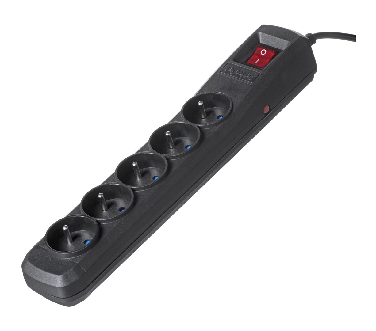 Activejet Black Power Strip With Cord ACJ COMBO 5G/5M/BEZP. AUTO/CZ