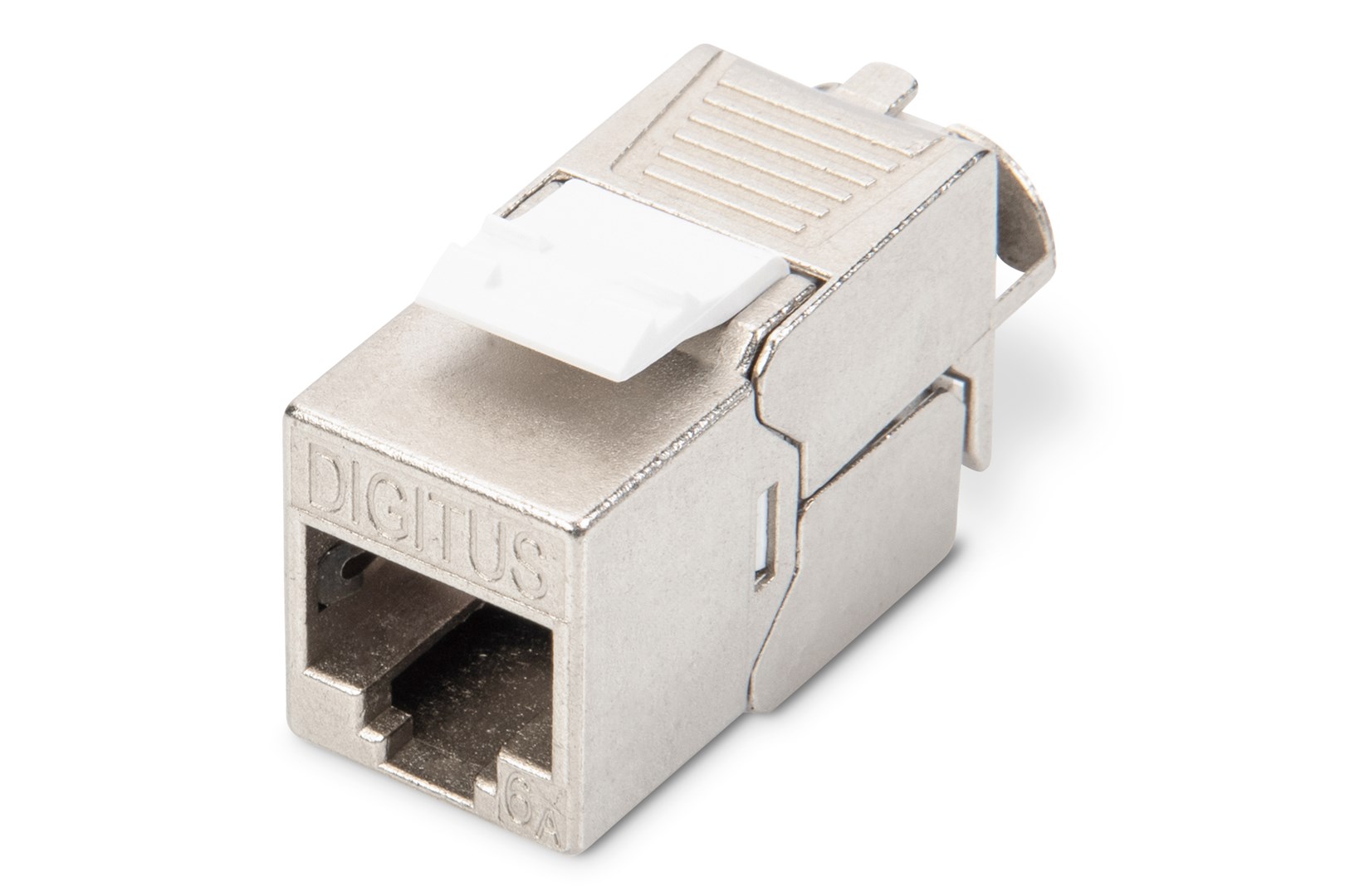 CAT 6A Keystone module, shielded, tool-free mounting connection