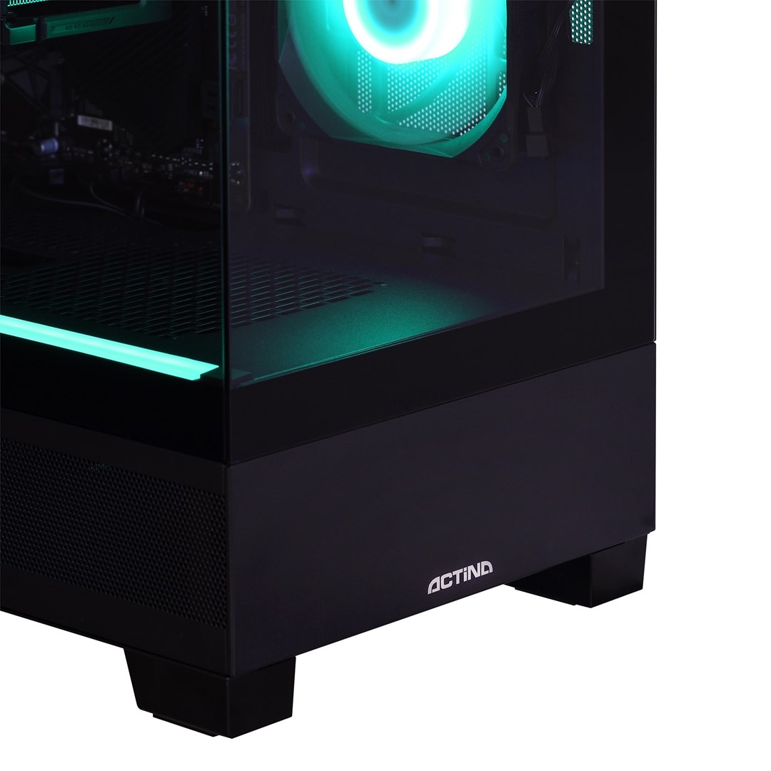 Actina 5901443439257 PC AMD Ryzen™ 7 8700F 16 GB DDR5-SDRAM 1 TB SSD AMD Radeon RX 9060 XT Midi Tower Black