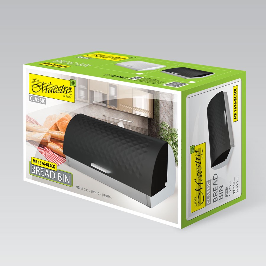 Maestro Breadbox Black MR-1676