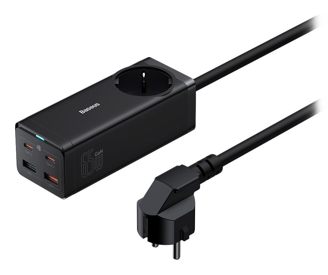 Baseus PSZM000901 power adapter/inverter Indoor 65 W Black
