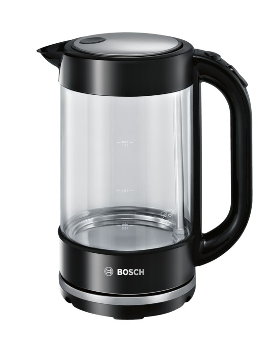 Bosch TWK70B03 Electric Kettle 1.7 L 2400 W Black Transparent