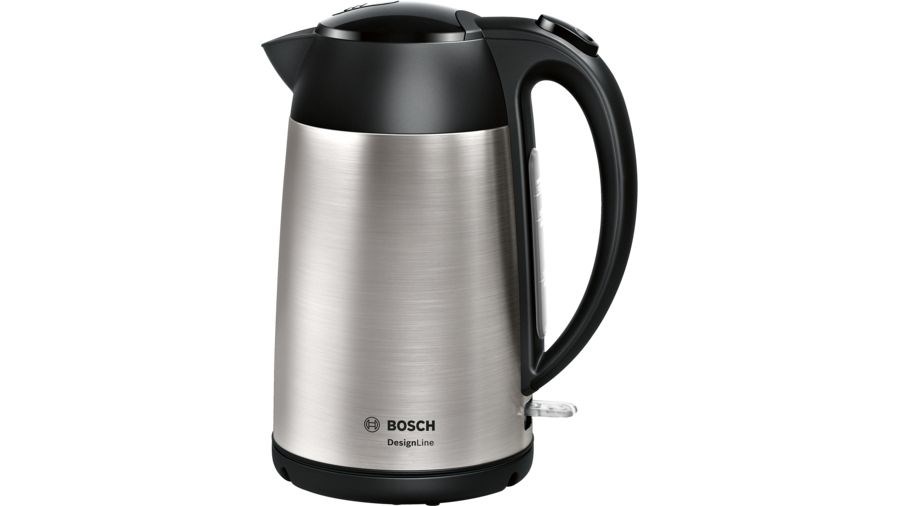 Bosch Wasserkocher 1,7 L Edelstahl/Schwarz