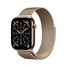 Apple Watch Series 11Â GPS Cellular 46mmÂ Gold Titanium Case With Gold Milanese Loop - M/L