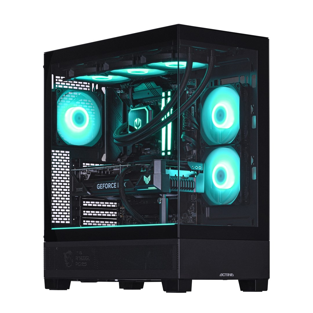 Actina 5901443417095 PC AMD Ryzen™ 7 9800X3D 32 GB DDR5-SDRAM 2 TB SSD AMD Radeon RX 9070 XT Midi Tower Black