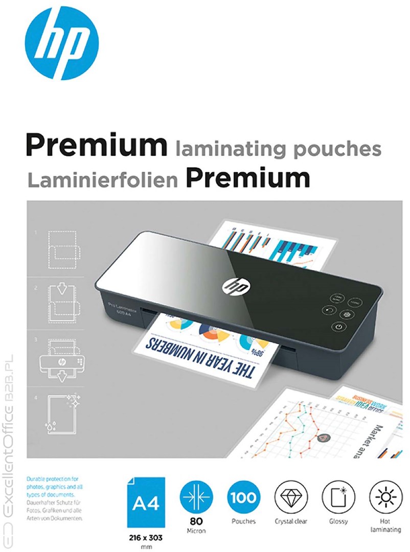 HP 9123 laminator pouch 100 pc(s)