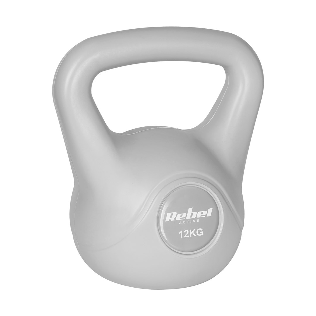 REBEL ACTIVE Kettlebell Bituminous Gray 12 Kg