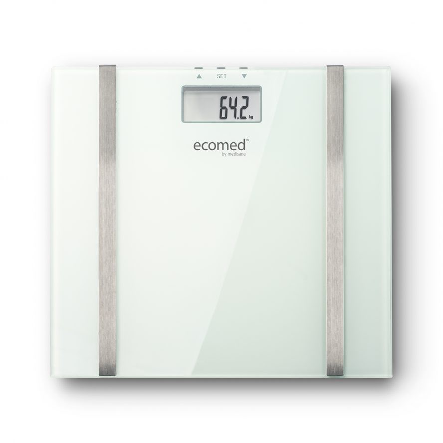 Ecomed BS-70E Rectangle White Electronic Personal Scale