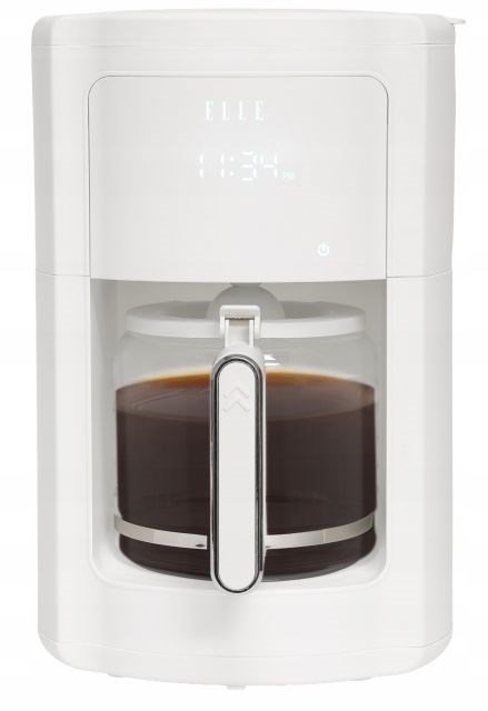 ELLE 1.8L White Filter Coffee Maker