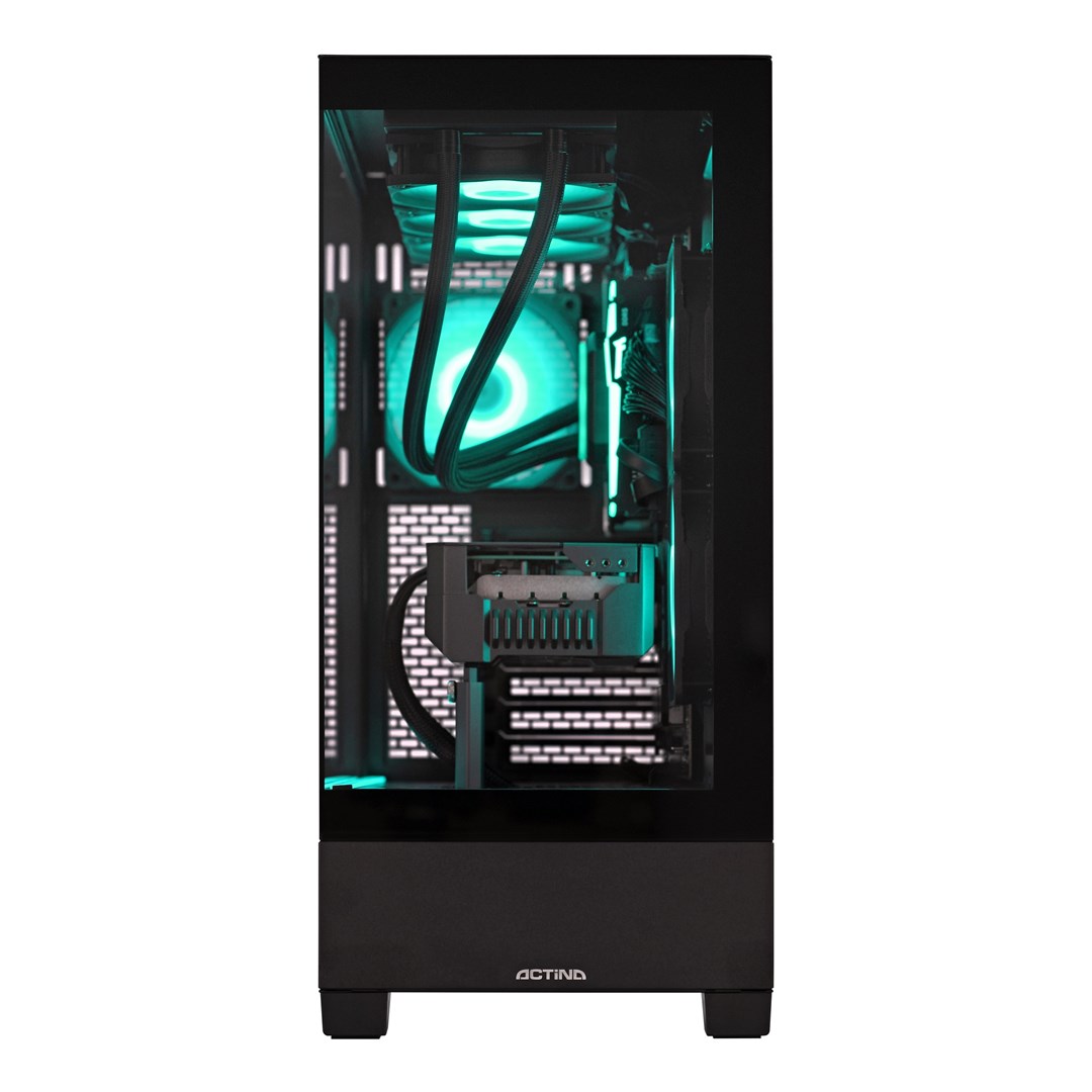 Actina 5901443416524 PC AMD Ryzen™ 7 9800X3D 32 GB DDR5-SDRAM 2 TB SSD NVIDIA GeForce RTX 5080 Midi Tower Black