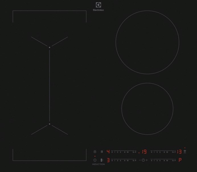Electrolux EIV63443CT Black Built-in 60 cm Zone induction hob 4 zone(s)