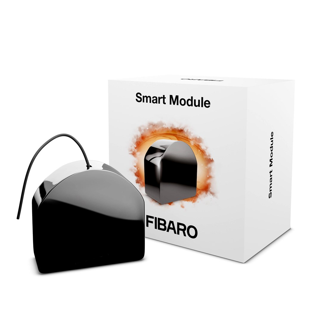 Fibaro FGS-214 ZW5 SINGLE SWITCH Electrical Relay Black