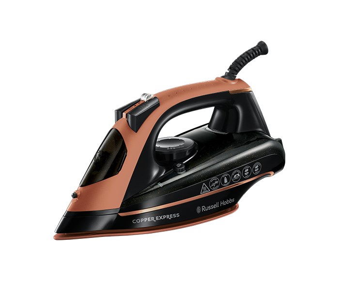 Russell Hobbs Copper Express Dry Steam Iron 2600 W Black Copper