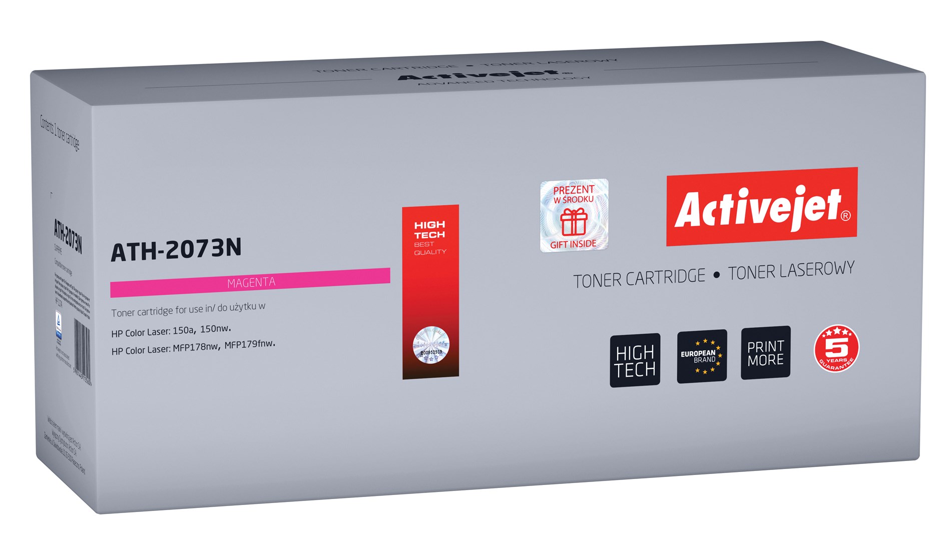 Activejet ATH-2073N toner (replacement for HP 117A 2073A; Supreme; 700 pages; magenta)