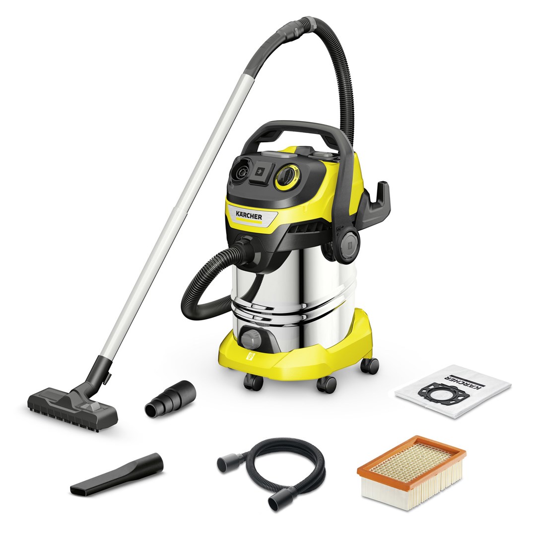 KäRcher WD 6 P S V-30/6/22/T Black Stainless Steel Yellow 30 L 1300 W