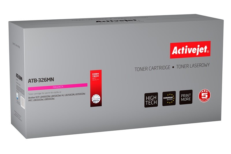 Activejet ATB-326MN toner (replacement for Brother TN-326M; Supreme; 3500 pages; magenta)