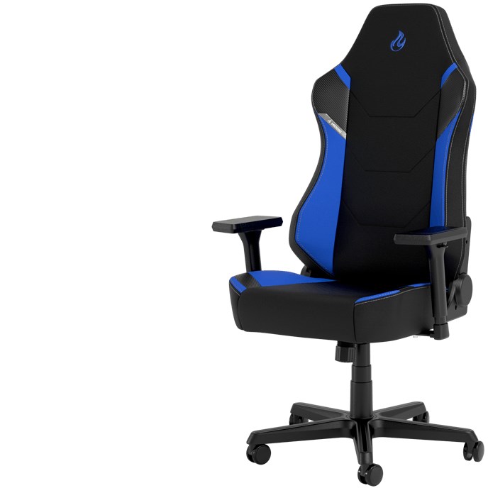 Nitro Concepts X1000 PC Gaming Chair Upholstered Seat Black Blue