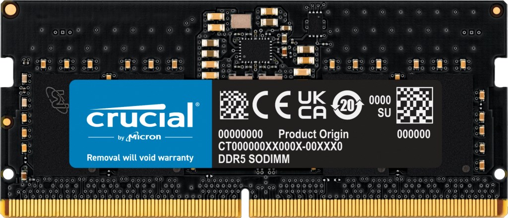 Crucial CT8G48C40S5 memory module 8 GB 1 x 8 GB DDR5 262-pin SO-DIMM