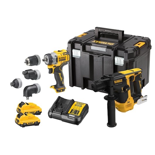 DeWALT DCK2101L2T-QW Power Screwdriver/Impact Driver Black Yellow