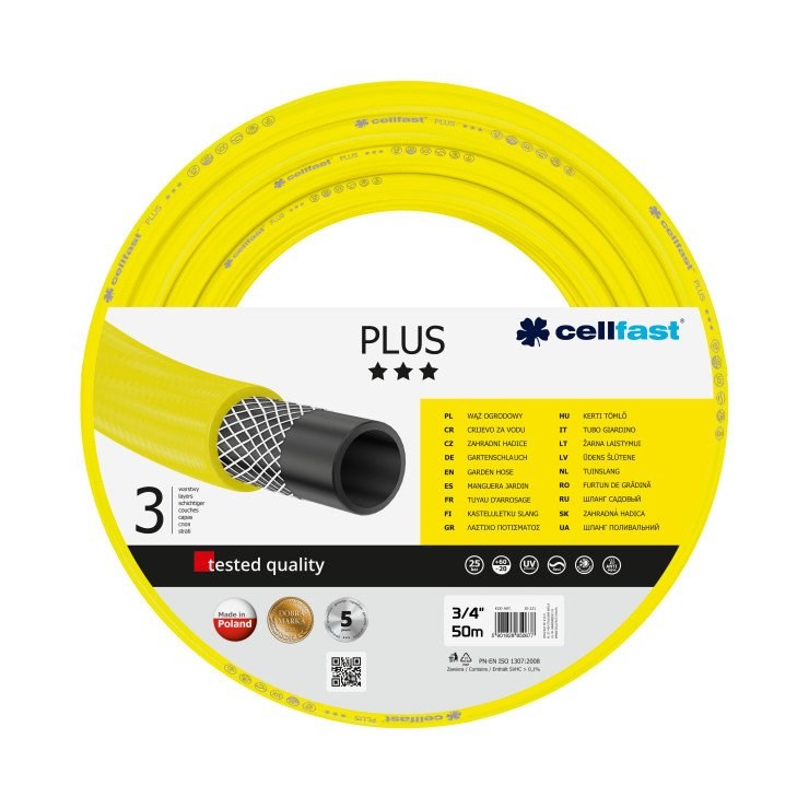 CELLFAST GARDEN HOSE PLUS SIZE: 3/4 LENGTH: 50m
