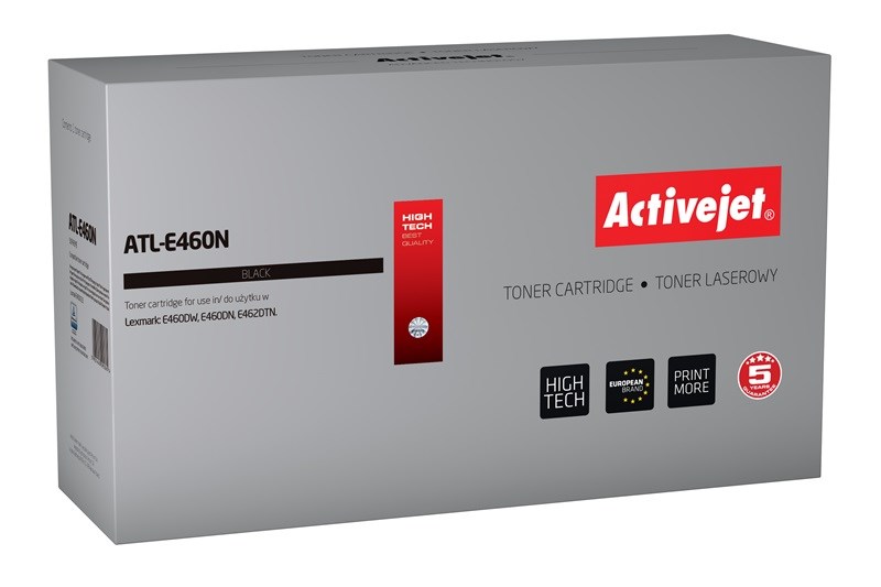 Activejet ATL-E460N toner (replacement for Lexmark E460X21E; Supreme; 15000 pages; black)