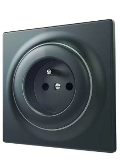 Fibaro Outlet Walli Outlet N Type E Anthracite FGWSONE-011-8
