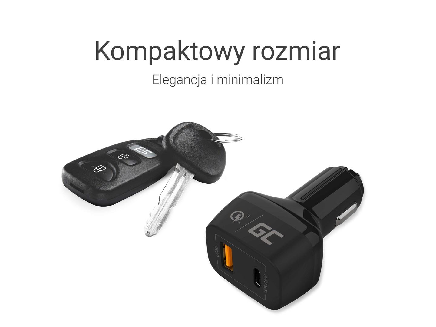 Green Cell CAD33 mobile device charger Universal Black Cigar lighter Fast charging Indoor