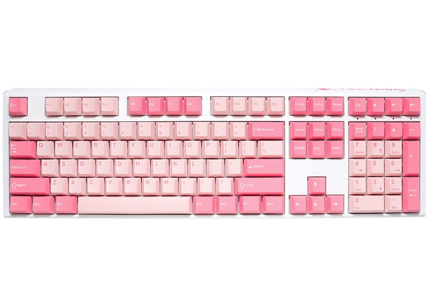 Ducky One 3 Gossamer Pink keyboard Gaming USB US English Pink, White