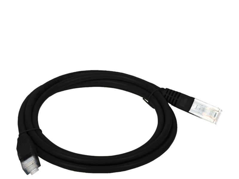 Alantec KKU5CZA2 networking cable Black 2 m Cat5e U/UTP (UTP)